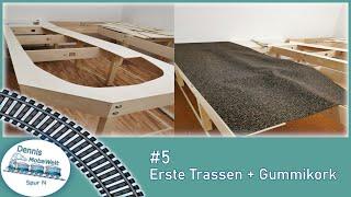 #5 Anlagenbau - Trassenbau Schattenbahnhof + Gummikork - Step by Step - Dennis MobaWelt