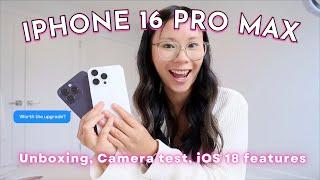 iPHONE 16 PRO MAX |Unboxing, Camera Test vs iPhone 14 Pro Max|worth the upgrade? *non-professional*