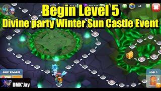 Begin Level 5 - Divine party Winter Sun Castle Event  - Dragon Mania Legends - (DMK*Jay) 드래곤 매니아 레전드