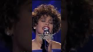 Whitney Houston belts during Greatest Love of All 