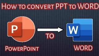 How to convert PowerPoint to Word using mobile phone | EASY STEPS | Ppt to Word file | NCT