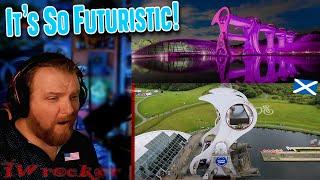 American Reacts to Amazing European Tech - The Falkirk Wheel (Scotland)