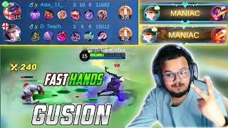 WHO MAKES NOD ON FRANCO?GUSION FAST-HANDS RANK GAMEPLAY | GamEnTrix | MOBILE LEGENDS