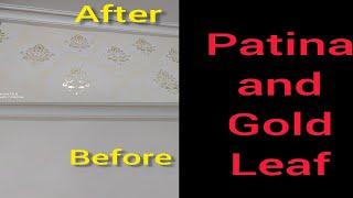 Patina training with texture and gold leaf _  آموزش پتینه کاری دیوار با ورق طلا _ colorful tv