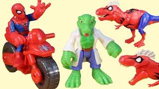 Spider Rex Dinosaur On The Loose ! Spider-Man Adventure