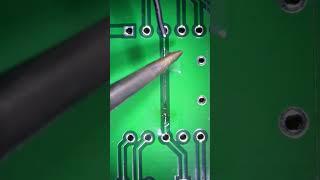 Trace repair part 41 #electronics #electronicsrepair #repair #repairs #ic #satisfyingvideo