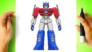 How to DRAW OPTIMUS PRIME - Transformers One