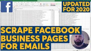 Scrape Emails From Facebook Business Pages With Scrapebox : Updated Method For 2020