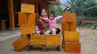 Girl's carpentry skills create beautiful and popular chairs - Mountain life with daughter