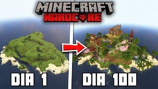 SOBREVIVI 100 DIAS EM UMA ILHA DESERTA EM TRIO NO MINECRAFT HARDCORE - O FILME