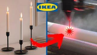 IKEA Kerzen zu Weihnachten lasern - Kann das funktionieren? Sieh dir meine Ergebnisse an