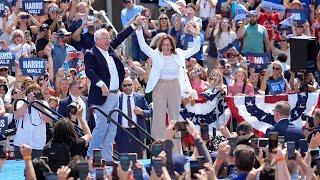 WATCH: Harris and Walz speak at campaign rally in Arizona