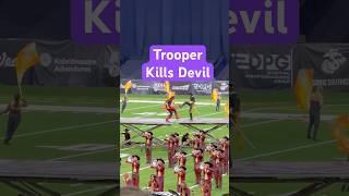 Literally what nightmares are made of. Thankfully the Trooper is on our side. #dci #drumcorps