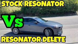 2022 Mazda 3 Turbo AWD: STOCK RESONATOR Vs RESONATOR DELETE!