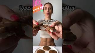 3 ingredient Reese's peanut butter rice cakes!  Tutorial