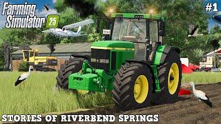 VISITING AN OLD OVERGROWN FARM IN RIVERVEND SPRINGS!  | Riverbend Springs | FS22 | Timelapse #1