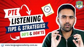 PTE Listening In-Depth Tips & Strategies | Do's and Don'ts | Time Management | Language Academy