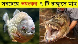 বিশ্বের সবচেয়ে ভয়ংকর ৭ টি মাছ | যা দেখলে চমকে যাবেন | Most dangerous fishes in the world in Bangla