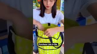 Foldable Shopping Trolley Bag with Wheels