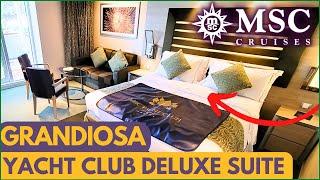 MSC Grandiosa Yacht Club, Deluxe Suite Cabin Tour