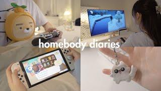 homebody diaries  game vlog, night routine, spy family anime, animal crossing