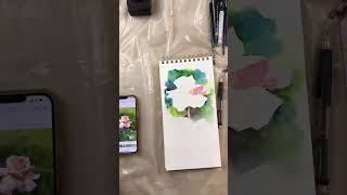 20 seconds of #artmyrtlebeach Watercolor magic!