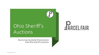 Intro to Ohio Sheriff's Auctions for Tax Deeds and Foreclosures