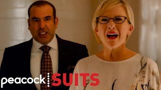 Louis Tries to Protect Sheila from Harvey | Suits