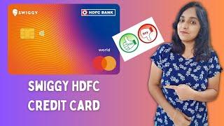 Swiggy HDFC Credit Card Review - Yay Or Nay? Cashbacks, Eligibility, Charges