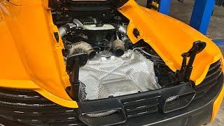 2015 McLaren 650s Spyder exhaust removal #explore #mclaren #mclaren650s #maperformance #performance