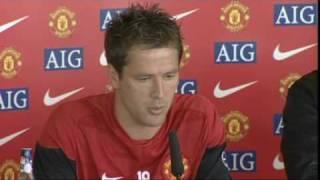 Michael Owen is unveiled by Manchester United