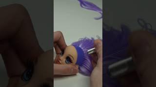 Rerooting a rainbow high dolls hair #shorts