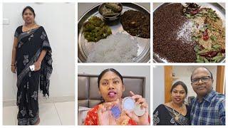 My new gold necklace | Got Ready and went to a family function | Best new products |flaxseed podi