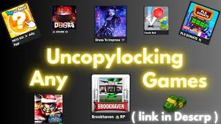 Decompiling Any games of your choice | Roblox Studio (Uncopylocks )