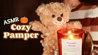 ASMR | Fall Pampering with Cozy Stories ️(layered personal attention, whispers, music) ft. Dossier