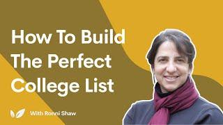 How to Build the Perfect College List