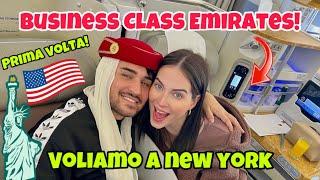 VOLIAMO PER LA PRIMA VOLTA IN BUSINESS CLASS EMIRATES- ANDIAMO IN AMERICA!!