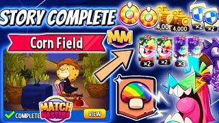 CORN FIELD STORY COMPLETE | MIGHTY MUSHROOMS BLOW 'EM UP Solo Challenge 100000 | Match Masters