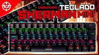 UNBOXING TECLADO MECANICO GAMER TGT SHERMAN COMPACTO, RAINBOW, ABNT2