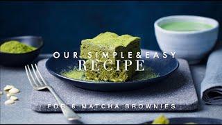 HOW TO MAKE "Gluten Free Matcha Brownie" ? / MATCHADO Brownie Recipe (抹茶堂ブラウニーミックス)