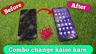 samsung a12 combo change  display change kaise kare! combo change 