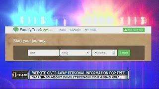 Website gives away personal information for free