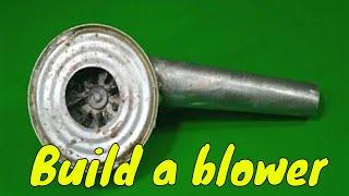 Making a blower with disposable items