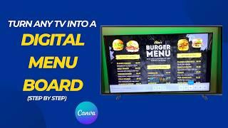 Turn Any TV Into A Digital Menu Board! (Step-By-Step Guide)