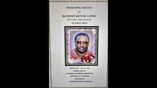 Home Going Service for Richton Kenvil Lewis (Ken Lewis / Mr.Kenmars) 5/6/24