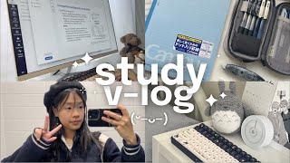 study vlog  pulling all nighters, report writing, busy august days & my winter intensive subject...