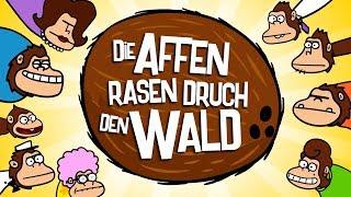 Die Affen rasen durch den Wald - Wer hat die Kokosnuss geklaut? | Kinderlied | Kindermusikwelt