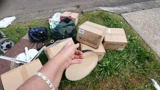 Пошла искать клад и нашла чёрный мешок ! Не свалка ,а антикварный магазин .Dumpster diving