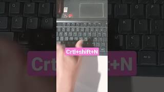 Create folder shortcut key laptop/pc #shorts #newfolder #virel