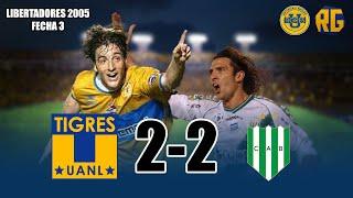 TIGRES vs BANFIELD 2-2 Resumen | Copa Libertadores 2005 Fecha 3 Grupos | Goles de GAITÁN y Peralta